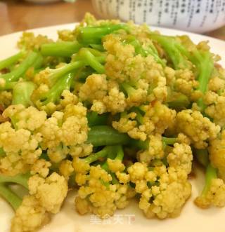 肉片炒花菜的做法