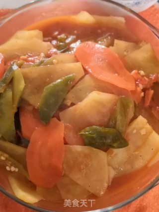 西红柿（番茄）酸辣土豆片的做法