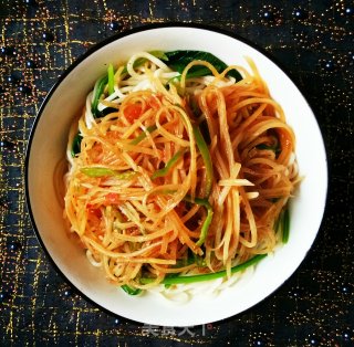 土豆丝拌面的做法