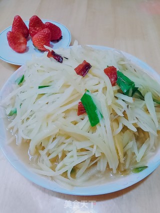 酸辣土豆丝的做法