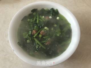 菠菜肉丸汤的做法