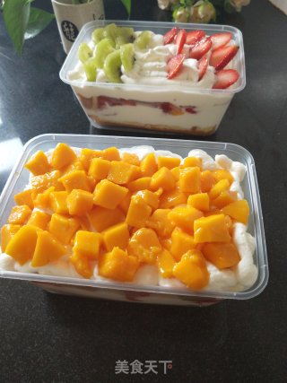 芒果盒子蛋糕的做法