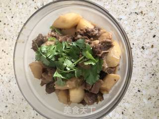 白萝卜山药炖牛腩的做法
