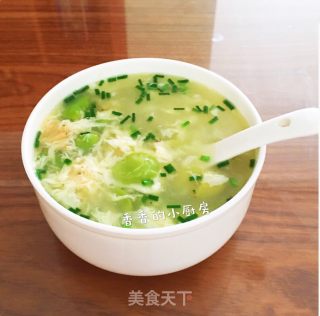 虾皮豆瓣鸡蛋汤的做法