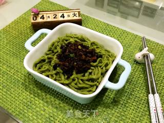 菠菜手擀面的做法