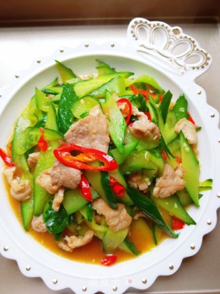 青瓜炒肉片的做法