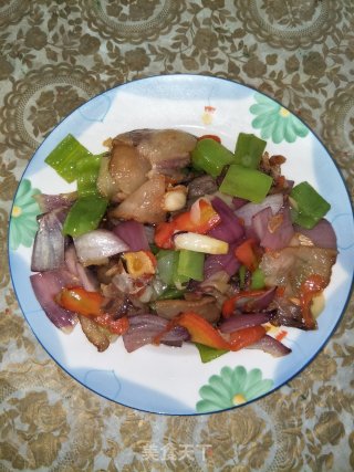 腊肉炒蔬菜的做法