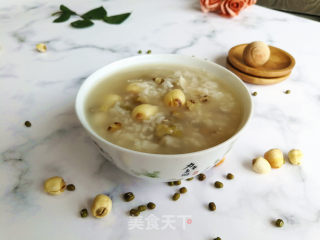 绿豆百合莲子粥的做法