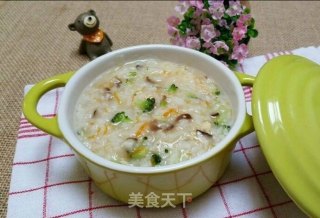 鸡肉蔬菜粥的做法