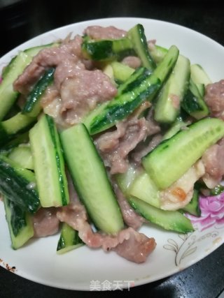 瘦肉炒黄瓜的做法
