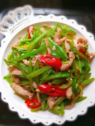 四季豆炒肉丝的做法