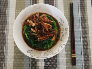 炝汁菠菜的做法