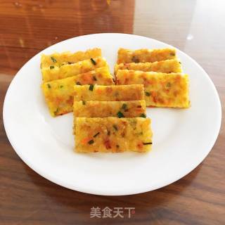 鸡蛋米饭饼的做法