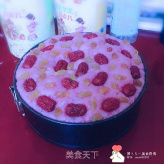 紫薯奶香发糕的做法