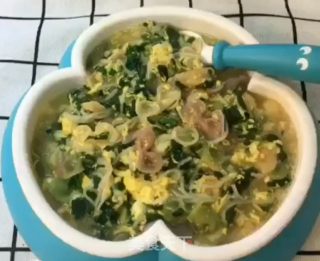 菠菜鸡蛋面的做法