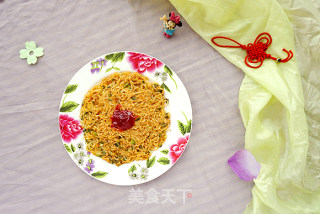 葱香方便面煎饼的做法