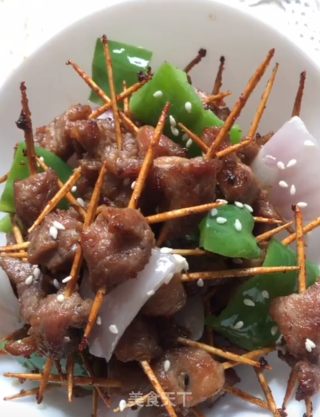 牙签肉的做法