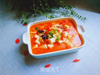 蕃茄金针菇炖豆腐的做法
