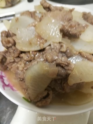 牛肉炒白萝卜的做法