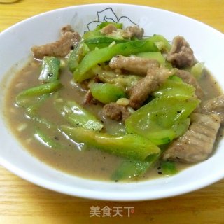 丝瓜炒肉的做法