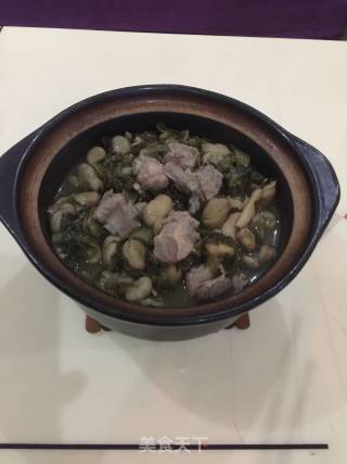 蚕豆酸菜排骨的做法
