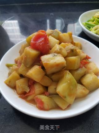 番茄炒茄子的做法