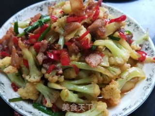 花菜烧肉的做法