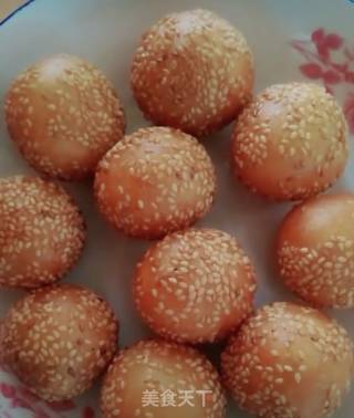 土豆糯米芝麻球的做法