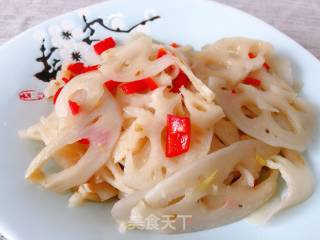 炝炒藕片的做法
