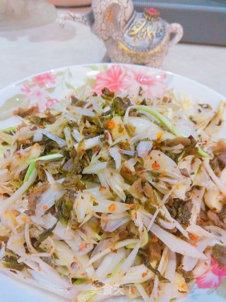 老盐菜拌藠头的做法