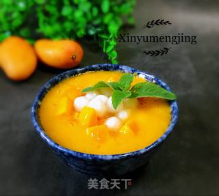 夏日清凉饮品～芒果糯米小丸子的做法