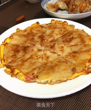 火腿芝士手抓饼的做法