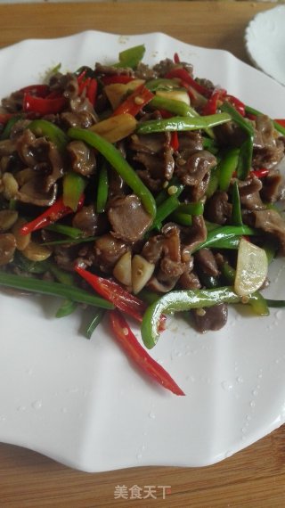 辣椒炒鸡胗的做法