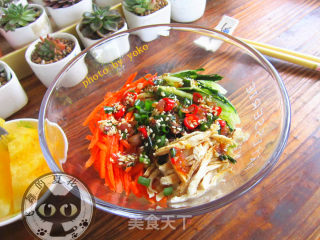 椒麻鸡丝凉面的做法