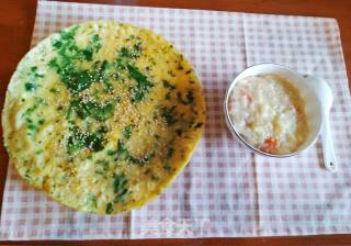 霍香鸡蛋煎饼的做法