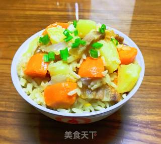 土豆焖饭的做法