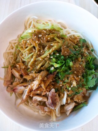 美食“鸡丝凉面的做法