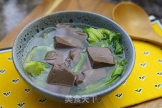 生菜血豆腐汤的做法