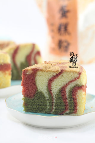 迷彩戚风的做法