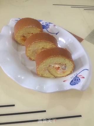 芒果蛋糕卷的做法