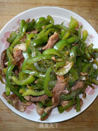 双椒肉丝的做法