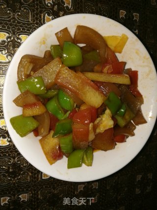 夏日应季不加糖醋的酸甜猪皮的做法