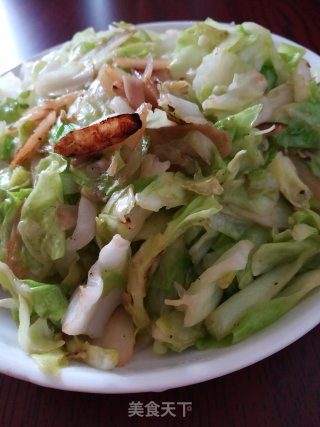 蒜香圆白菜的做法