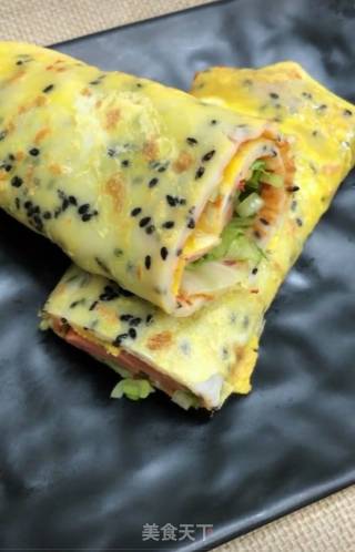 营养早餐鸡蛋饼的做法