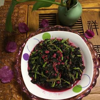 蒜蓉红苋菜的做法