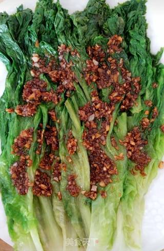 蒜末蚝油淋生菜的做法
