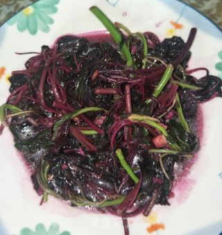 素炒红苋菜的做法
