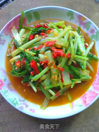 剁椒小白菜的做法