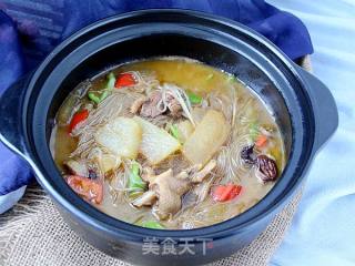 冬瓜鸭肉粉丝煲的做法