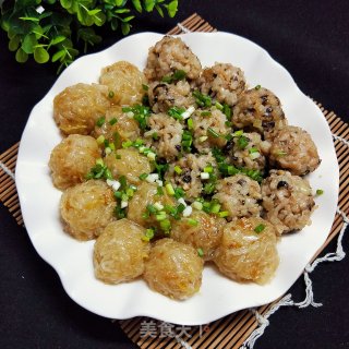 蒸双丸的做法